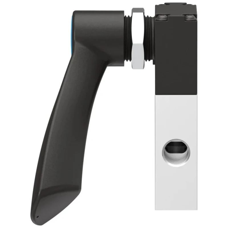 Festo Lever Pneumatic Manual Control Valve VHEF Series, G 1/4 Port Size, 3/2 Valve Function, Aluminium VHEF-HST-M32-M-G14