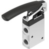 Festo Pneumatic Manual Control Valve VHEF Series G1/4, Aluminium Alloy Body, 870L/min Maximum Flow Rate VHEF-LT-M32-M-G14