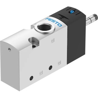 Festo Pneumatic Solenoid Valve 3/2 NC Single Solenoid 3 Ports G 3/8 Die Cast Aluminium Body VUVS-L30-M32C-MD-G38-F8