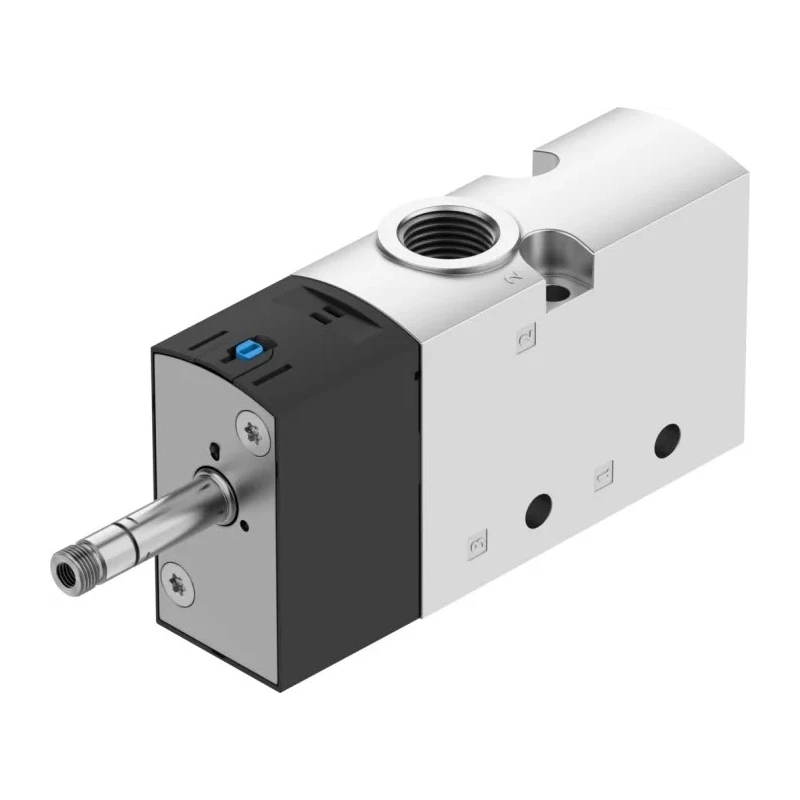 Festo Pneumatic Solenoid Valve 3/2 NC Single Solenoid 3 Ports G 3/8 Die Cast Aluminium Body VUVS-L30-M32C-MD-G38-F8