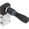 Festo Lever Pneumatic Manual Control Valve 3/2 Function Aluminium Alloy, 10 bar, 750L/min, G 1/8 VHEF-HST-M32-M-G18