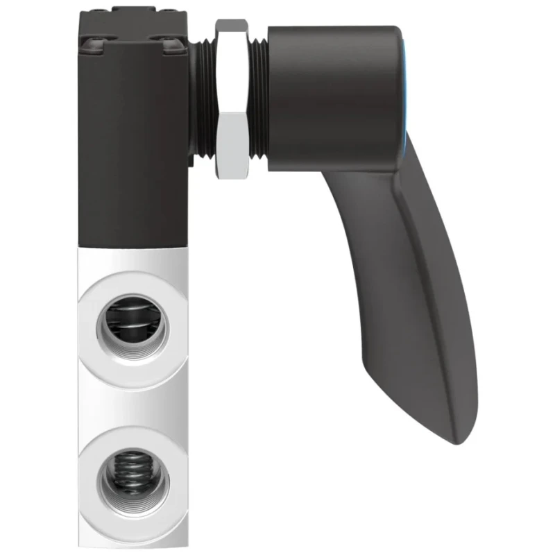 Festo Lever Pneumatic Manual Control Valve 3/2 Function G 1/4 Port, Aluminium Alloy Body, 10 bar Pressure VHEF-HST-B32-G14