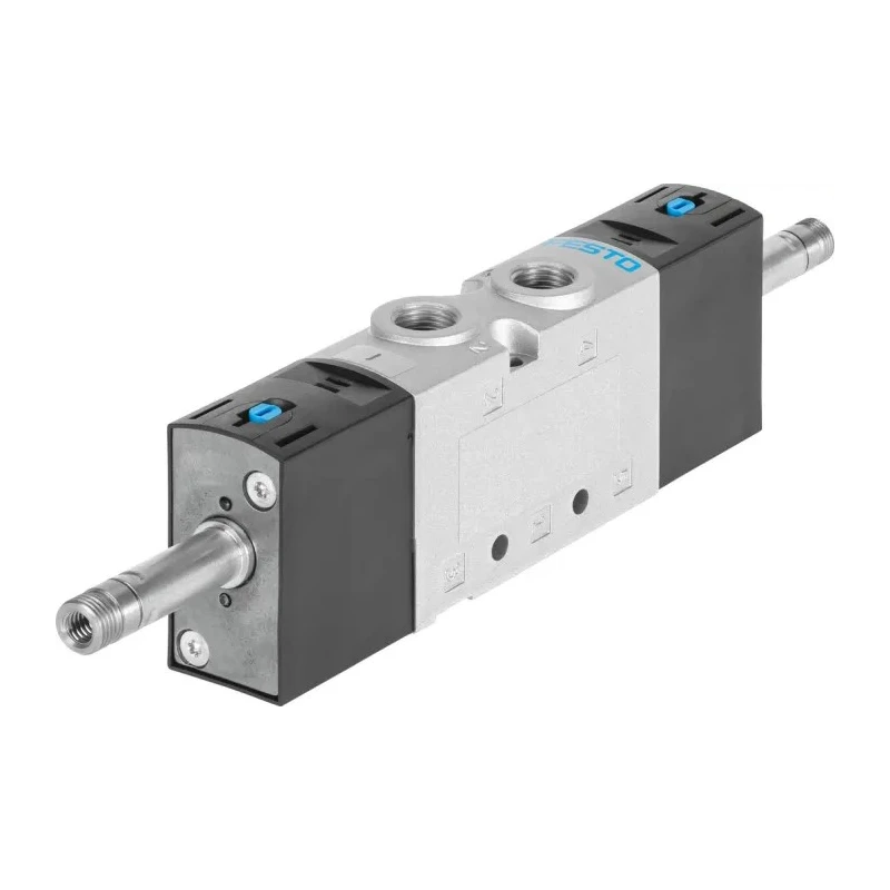 Festo Pneumatic Solenoid Valve 5/2 Solenoid G, 1/4 in Port Size, Die Cast Aluminium, 10 bar Operating VUVS-L25-B52-D-G14-F8