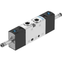 Festo Pneumatic Solenoid Valve 5 Port 5/2 Function Electric Actuation G 1/8 Port Size Die Cast VUVS-L20-B52-D-G18-F7