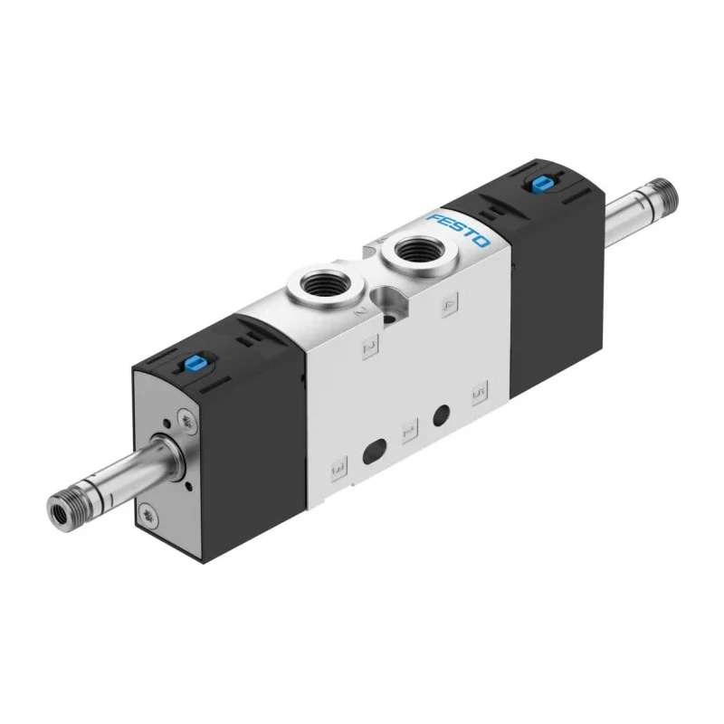 Festo Pneumatic Solenoid Valve 5 Port 5/2 Function Electric Actuation G 1/8 Port Size Die Cast VUVS-L20-B52-D-G18-F7