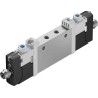 Festo Pneumatic Solenoid Valve 5/2-VUVG Series, Single Solenoid, Metric Thread M5, 24V DC, Aluminium VUVG-L10-B52-T-M5-1R8L