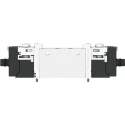 Festo Pneumatic Solenoid Valve 5/2-VUVG Series, Single Solenoid, Metric Thread M5, 24V DC, Aluminium VUVG-L10-B52-T-M5-1R8L