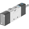 Festo Pneumatic Solenoid Valve 5/2 Solenoid G 1/8, Die Cast Aluminium Body, NBR Seal, Inline Mount VUVS-LT20-M52-MD-G18-F7