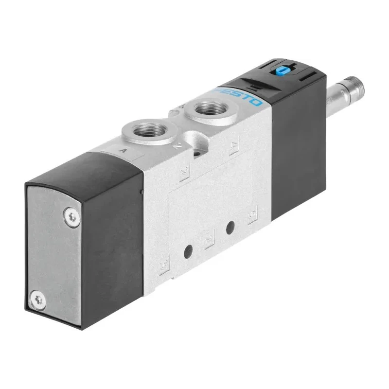 Festo Pneumatic Solenoid Valve 5/2 Solenoid G 1/8, Die Cast Aluminium Body, NBR Seal, Inline Mount VUVS-LT20-M52-MD-G18-F7