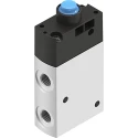 Festo Plunger Pneumatic Manual Control Valve VMEF Series, G 1/8, 10 Bar, Aluminium Alloy Body VMEF-STCZ-M32-M-G18