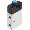 Festo Plunger Pneumatic Manual Control Valve VMEF Series, G 1/8, 10 Bar, Aluminium Alloy Body VMEF-STCZ-M32-M-G18