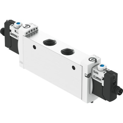 Festo 5/2 Solenoid Pneumatic Valve Aluminium Alloy Body 24V dc 1W VUVG-L18-B52-T-G14-1R8L
