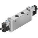 Festo 5/2 Solenoid Pneumatic Valve Aluminium Alloy Body 24V dc 1W VUVG-L18-B52-T-G14-1R8L
