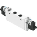 Festo 5/2 Solenoid Pneumatic Valve Aluminium Alloy Body 24V dc 1W VUVG-L18-B52-T-G14-1R8L