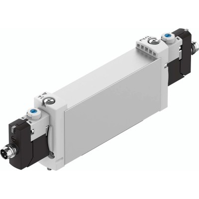 Festo 3/2 NC Solenoid Valve Manifold Mount 24V DC Aluminium Alloy Body VUVG-B18-T32C-AZT-F-1R8L