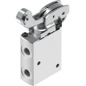 Festo Roller Lever Pneumatic Manual Control Valve Aluminium Alloy Body 3/2 Function, 10 bar, 750L/min VMEF-RT-M32-M-G18