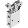 Festo Roller Lever Pneumatic Manual Control Valve Aluminium Alloy Body 3/2 Function, 10 bar, 750L/min VMEF-RT-M32-M-G18