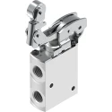 Festo Roller Lever Pneumatic Manual Control Valve VMEF Series, G 1/4 Port Size, 5/2 Valve Function VMEF-KT-M32-M-G14