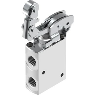 Festo Roller Lever Pneumatic Manual Control Valve VMEF Series, G 1/4 Port Size, 5/2 Valve Function VMEF-KT-M32-M-G14