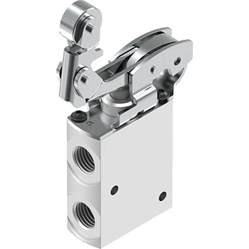 Festo Roller Lever Pneumatic Manual Control Valve VMEF Series, G 1/4 Port Size, 5/2 Valve Function VMEF-KT-M32-M-G14