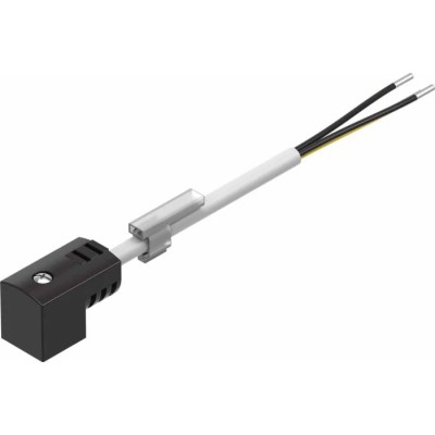 Festo Pilot Valve Component KMEB Series, MOEBH Valve Compatible, N2 Solenoid VUVB Valve Connector, 24 V, 10 KMEB-1-24-10-LED