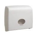 Aquarius White Plastic Toilet Roll Dispenser 445 mm x 129 mm x 380 mm 6991