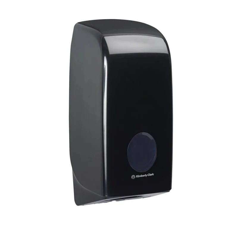 Aquarius Black Plastic Single-Roll Toilet Roll Dispenser 168 mm x 123 mm x 338 mm Model 7172