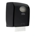 Aquarius Plastic Black Wall Rolled Hand Towel Paper Towel Dispenser 297 mm x 307 mm x 243 mm 7376