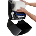 Aquarius Plastic Black Wall Rolled Hand Towel Paper Towel Dispenser 297 mm x 307 mm x 243 mm 7376