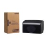 Aquarius Black Plastic Toilet Roll Dispenser Wall Mount 191 mm x 139 mm x 309 mm 7191