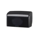 Aquarius Black Plastic Toilet Roll Dispenser Wall Mount 191 mm x 139 mm x 309 mm 7191