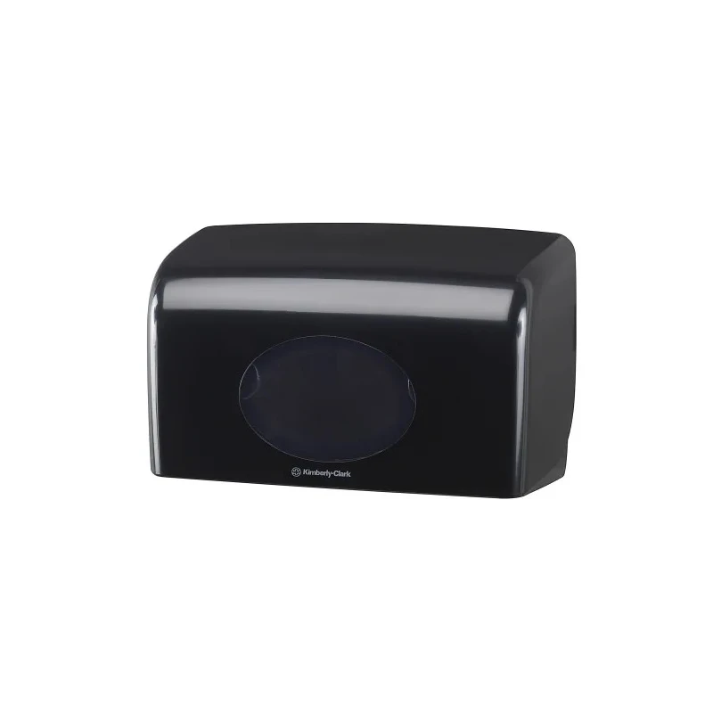 Aquarius Black Plastic Toilet Roll Dispenser Wall Mount 191 mm x 139 mm x 309 mm 7191
