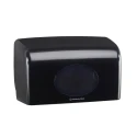 Aquarius Black Plastic Toilet Roll Dispenser Wall Mount 191 mm x 139 mm x 309 mm 7191