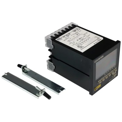 Omron Industrial 6 Digit Counter with 13.5mm Digit Height, 100-240V AC Supply, Backlit LCD Display H7BX