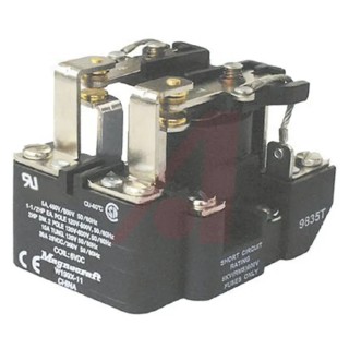 Schneider Electric Surface Power Relay 12V dc Coil, 40A Switching Current, DPDT 199X-12