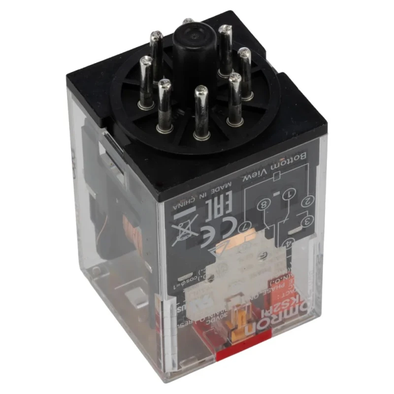 Omron Power Relay, 12V AC Coil Voltage, 10A Switching Current, DPDT Contact Configuration MKS2PI 12VAC