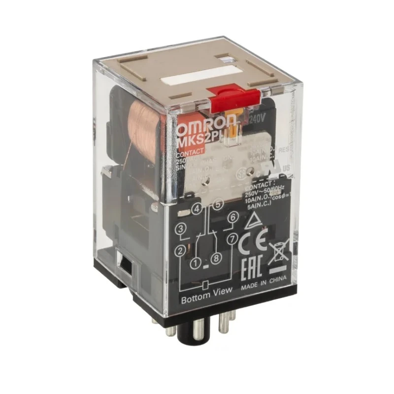 Omron Power Relay 240V AC Coil 10A Switching Current DPDT MKS2PI 240VAC