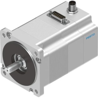 Festo EMMS-ST Series Hybrid Stepper Motor 48V, 2.5Nm Holding Torque, 1.8° Step Angle, 11mm Shaft EMMS-ST-87-S-SE-G2