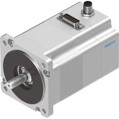 Festo EMMS-ST Series Hybrid Stepper Motor 48V, 2.5Nm Holding Torque, 1.8° Step Angle, 11mm Shaft EMMS-ST-87-S-SE-G2