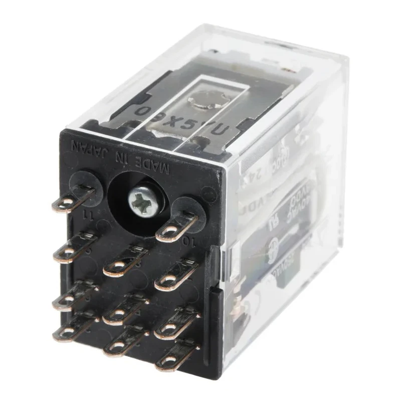 Omron Power Relay 24V DC Coil 5A Switching Current 3PDT Plug-In Terminal MY3N 24VDC