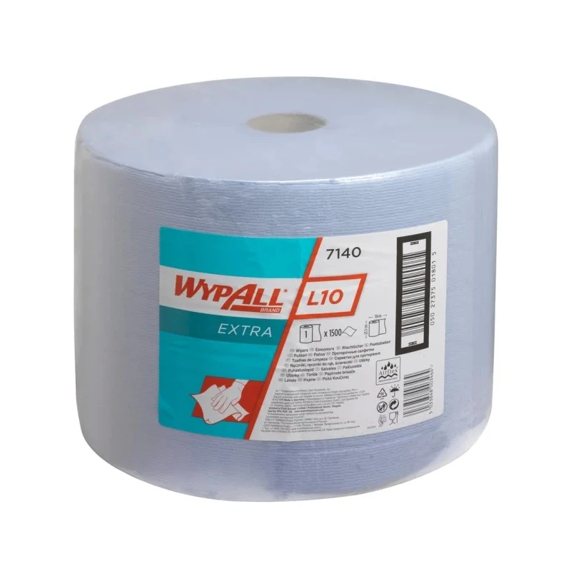 WYPALL L10 General Clean™ Roll Paper Towel 380 x 300 mm, 1 Ply, 1500 Sheets 7140
