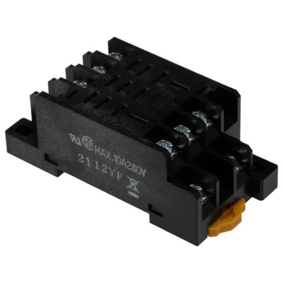 Omron 11 Way 250V AC DIN Rail Relay Socket for LY Series Relays PTF11A