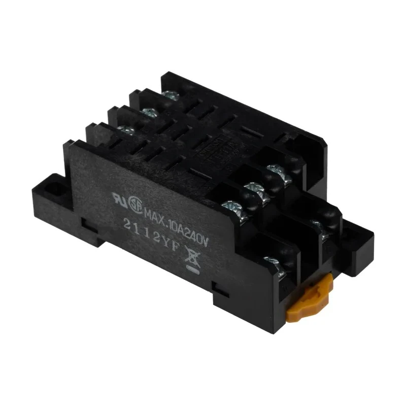 Omron 11 Way 250V AC DIN Rail Relay Socket for LY Series Relays PTF11A