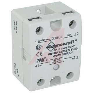 Schneider Electric Solid State Relay 10 A Load Panel Mount 280 V AC Load 32 V DC Control 6210AXXSZS-DC3