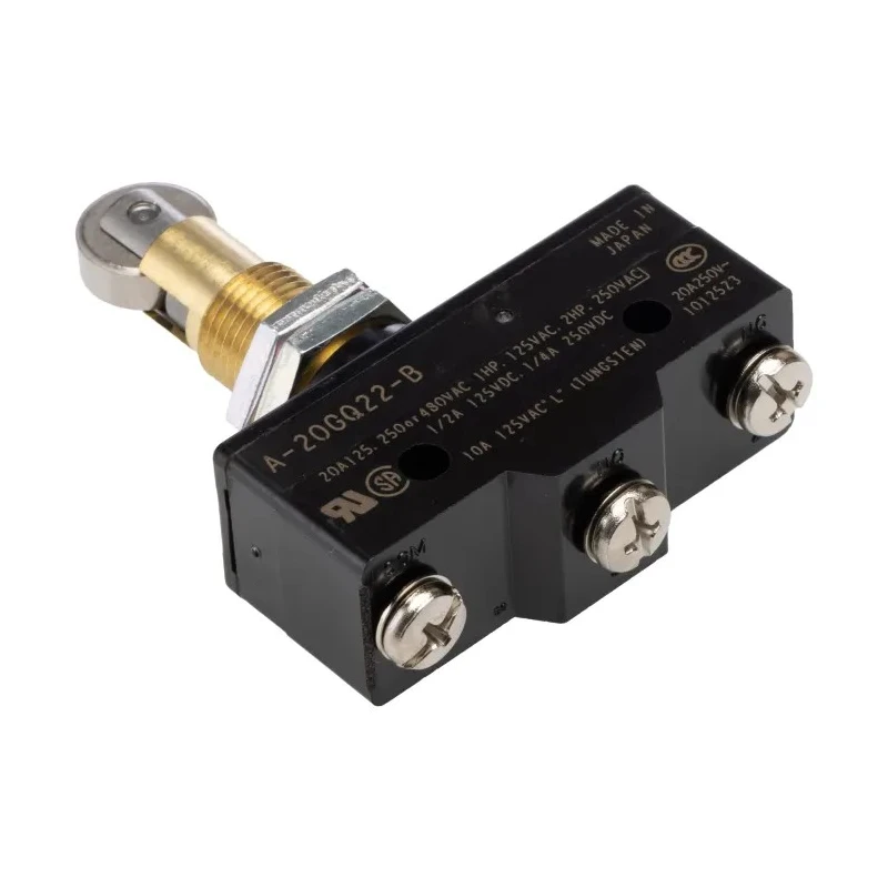 Omron A Series Roller Plunger Limit Switch SPDT Snap Action IP00 500V 20A A-20GQ22-B