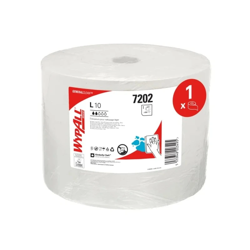 WYPALL Paper Towel Roll 380 x 240 mm, 1 Ply, 1000 Sheets 7202