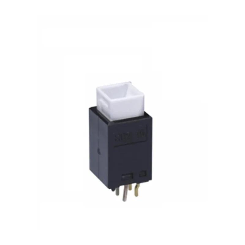 NKK Switches HB Series Illuminated Push Button Switch Off-On Through Hole 8 mm Cutout SPST Red Green LED 28 V dc HB215SKG03CF