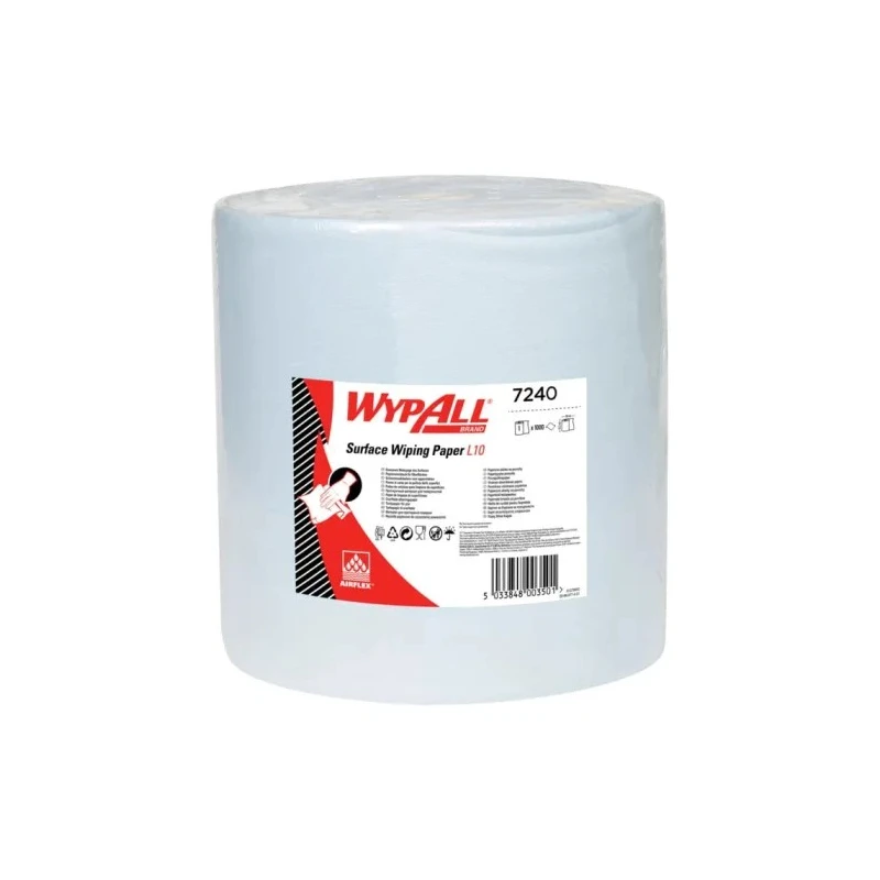 WYPALL L10 General Clean™ Roll Paper Towel 380 x 330 mm, 1 Ply, 1000 Sheets 7240