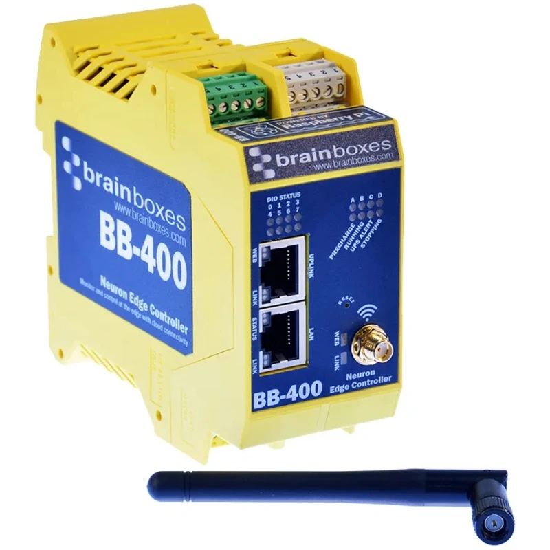 Brainboxes Neuron Edge Industrial Computer 15 W Broadcom BCM2837 1.2 GHz 4-Core Linux BB-400