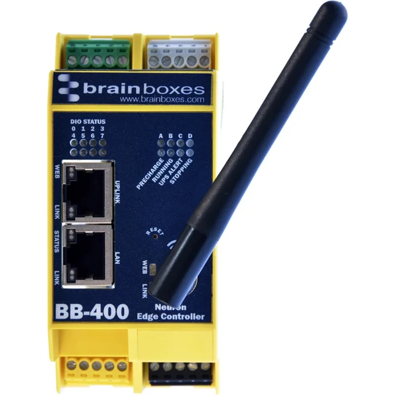 Brainboxes Neuron Edge Industrial Computer 15 W Broadcom BCM2837 1.2 GHz 4-Core Linux BB-400
